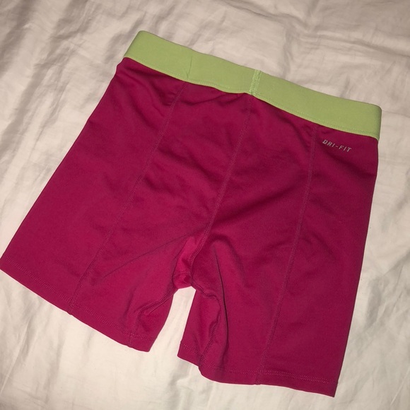 Girls Nike Pro Compression Shorts TWO PAIRS! - Picture 3 of 5